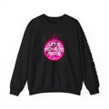 Let's Move to Mars Crewneck Sweatshirt — Neon Space Graphic Pullover